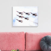 9871-Kampfjets Leinwanddruck (Insitu (Wohnzimmer))