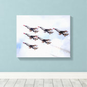 9871-Kampfjets Leinwanddruck (Insitu (Holzboden))