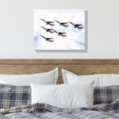 9871-Kampfjets Leinwanddruck (Insitu (Schlafzimmer))