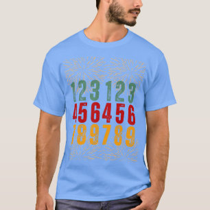 987654321 Silvester 2023 Glückstag Jahr 2024 T-Shirt