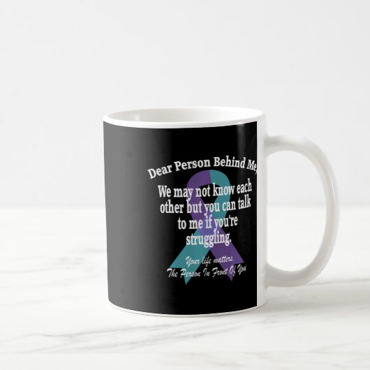 988 Bewusstseinsbildung bei Suiziden Kaffeetasse (Rechts)