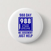 988 Day - 8. September - Suizidprävention Awarene Button (Vorderseite)
