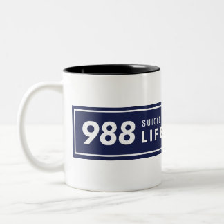 988 Horizontale Logo-Tasse Zweifarbige Tasse