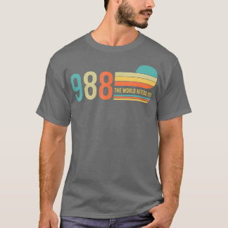 988 Hotline: Die Welt braucht eine psychische Retr T-Shirt