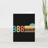 988 Hotline He World Needs You Mental Retro Health Karte (Vorderseite)