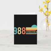 988 Hotline He World Needs You Mental Retro Health Karte (Gelbe Blume)