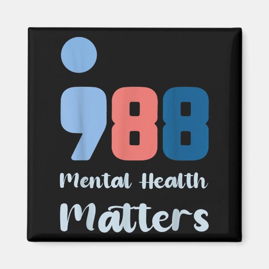 988 Mental Health S Suicide Prevention Awareness Magnet (Vorne)