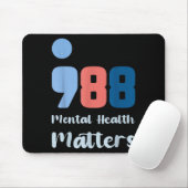 988 Mental Health S Suicide Prevention Awareness  Mousepad (Mit Mouse)