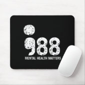 988 Mental Health S Suicide Prevention Awareness Mousepad (Mit Mouse)