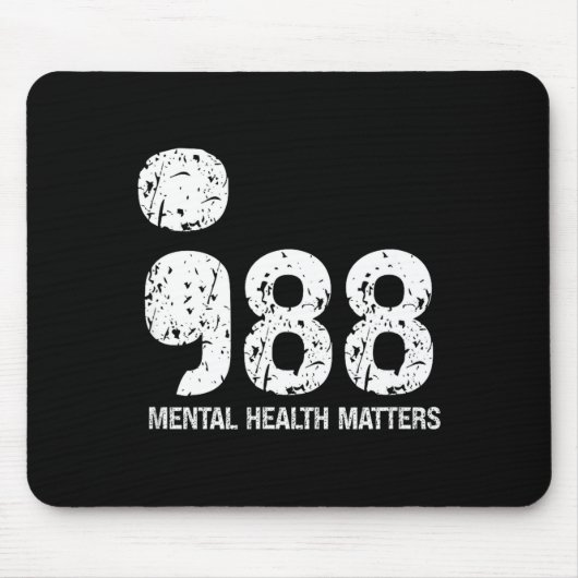 988 Mental Health S Suicide Prevention Awareness Mousepad (Vorne)