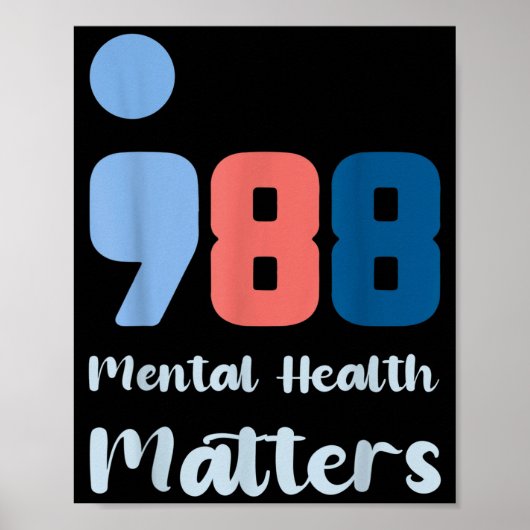 988 Mental Health S Suicide Prevention Awareness Poster (Vorne)