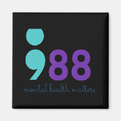 988 Mental Hralth S Suicide Prevention Aware Magnet (Vorne)