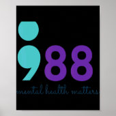 988 Mental Hralth S Suicide Prevention Aware Poster (Vorne)