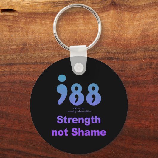 988 National Suicide And Crisis Lifeline Strength Schlüsselanhänger (Vorderseite)