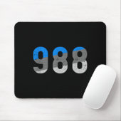 988 Präventions-Hotline Gesundheitsbewusstsein  Mousepad (Mit Mouse)