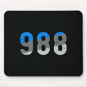 988 Präventions-Hotline Gesundheitsbewusstsein Mousepad