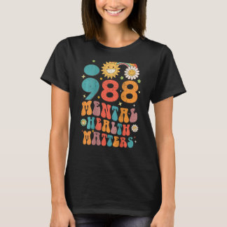 988 Psychische Gesundheitsfragen Suizidprävention T-Shirt