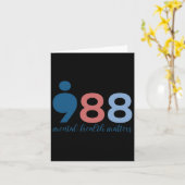 988 Psychische Gesundheitsprobleme Suizidpräventio Karte (Gelbe Blume)