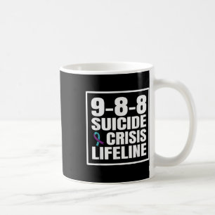 988 Selbstmord- und Krisen-Hotline Suizidpräventio Kaffeetasse