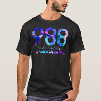 988 Selbstmord und Krisen lebenswichtig Die Welt b T-Shirt