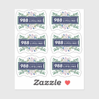 988 Selbstmord und lebensbedrohliche Flora-Aufkleb Aufkleber