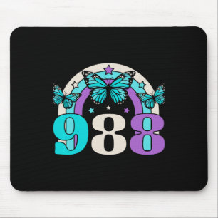 988 Selbstmordprävention Bewusstsein Psychische Ge Mousepad