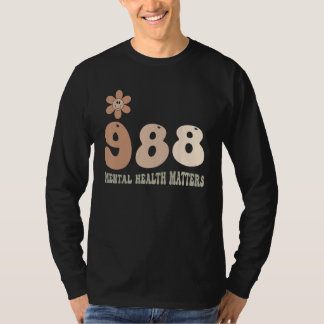 988 Semicolon Mental Health Matters Suicide Preven T-Shirt