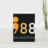 988 Semicolon Mental Health S Suicide Preven Karte (Vorderseite)