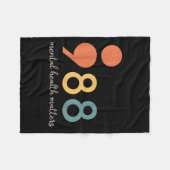 988 Semicolon Mental Health S Suizidprävention Fleecedecke (Vorderseite (Horizontal))