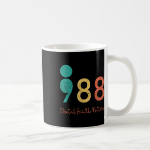 988 Semicolon Mental Health S Suizidprävention R Kaffeetasse