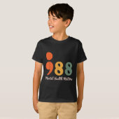988 Semicolon Mental Health S Suizidprävention T-Shirt (Vorne ganz)