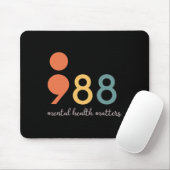 988 Semikolon Probleme mit der psychischen Gesundh Mousepad (Mit Mouse)