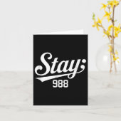 988 Sensibilisierung für Suizidprävention Karte (Gelbe Blume)