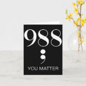 988 Sensibilisierung für Suizidprävention Karte (Gelbe Blume)