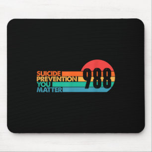 988-Shirt Selbstmordpräventions-Hotline 988 Bewuss Mousepad