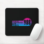 988 Shirt Suicide Prevention Lifeline 988 Awarenes Mousepad (Mit Mouse)
