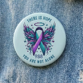988 Suicide Prevention Hope & Awareness Gear Button