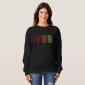 988 suicide prevention hotline health mental aware sweatshirt (Vorne ganz)