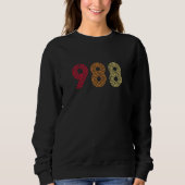 988 suicide prevention hotline health mental aware sweatshirt (Vorderseite)