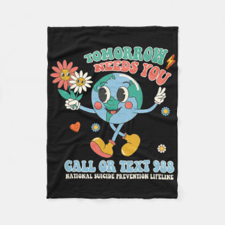 988 Suicide Prevention Stay Tomorrow Needs You Men Fleecedecke