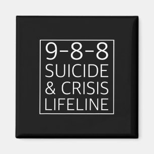 988 - Suizid Awareness Crisis Lifeline 988 Magnet