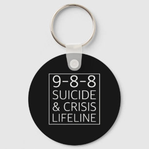 988 - Suizid Awareness Crisis Lifeline 988 Schlüsselanhänger