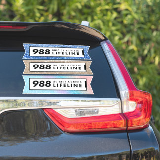 988 Suizidkrisenlinie Aufkleber