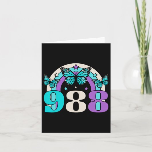 988 Suizidprävention Bewusstsein für psychische Ge Karte (Vorderseite)