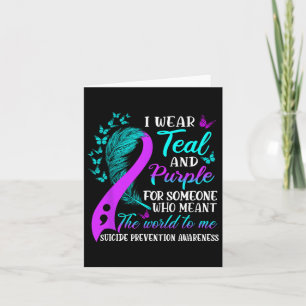 988 Suizidprävention Bewusstsein Semi-colon Mental Karte