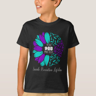 988 Suizidprävention Bewusstsein Semi-colon You T-Shirt