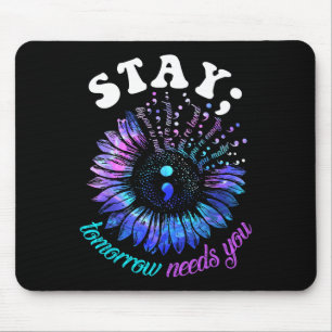 988 Suizidprävention Bleibe Morgen braucht Männer Mousepad