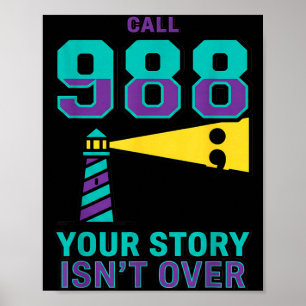 988 Suizidprävention - Ruf 988 Deine Geschichte Is Poster
