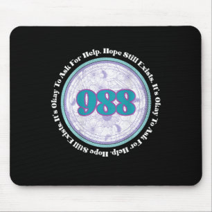 988 Suizidverhütung Es ist in Ordnung, um Hilfe Fr Mousepad