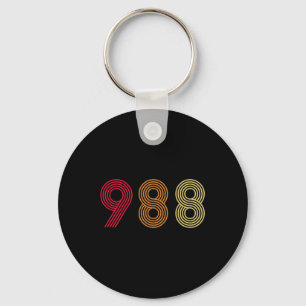 988 T-Shirt Suizidprävention Hotline Health Mental Schlüsselanhänger